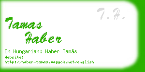 tamas haber business card